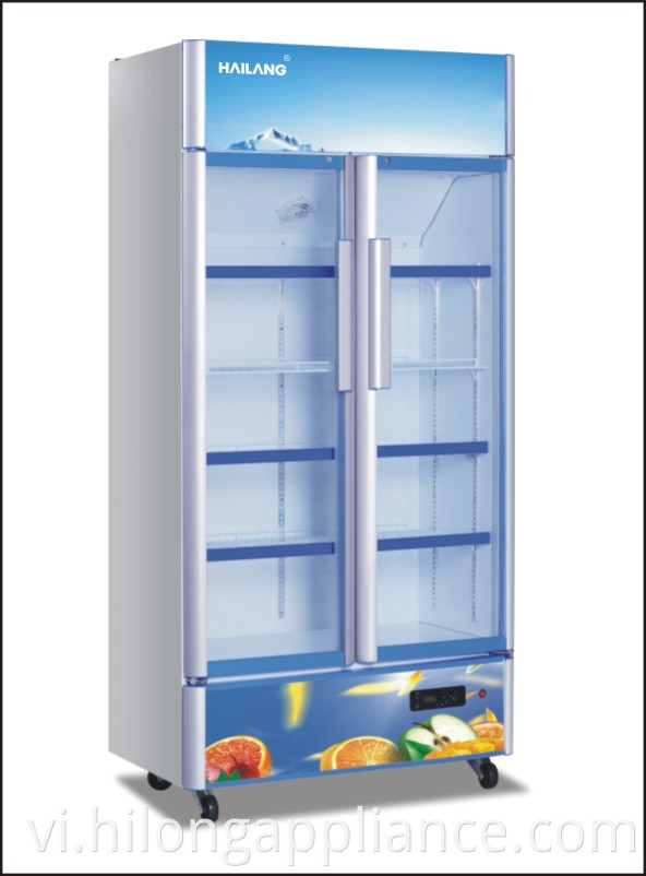 Convenience Store Glass Beverage Cooler